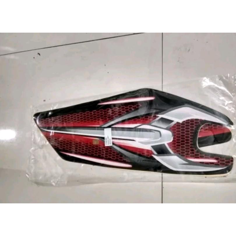 STRIPING RX KING 2007 MERAH HITAM STIKER RX KING 2007 MERAH HITAM