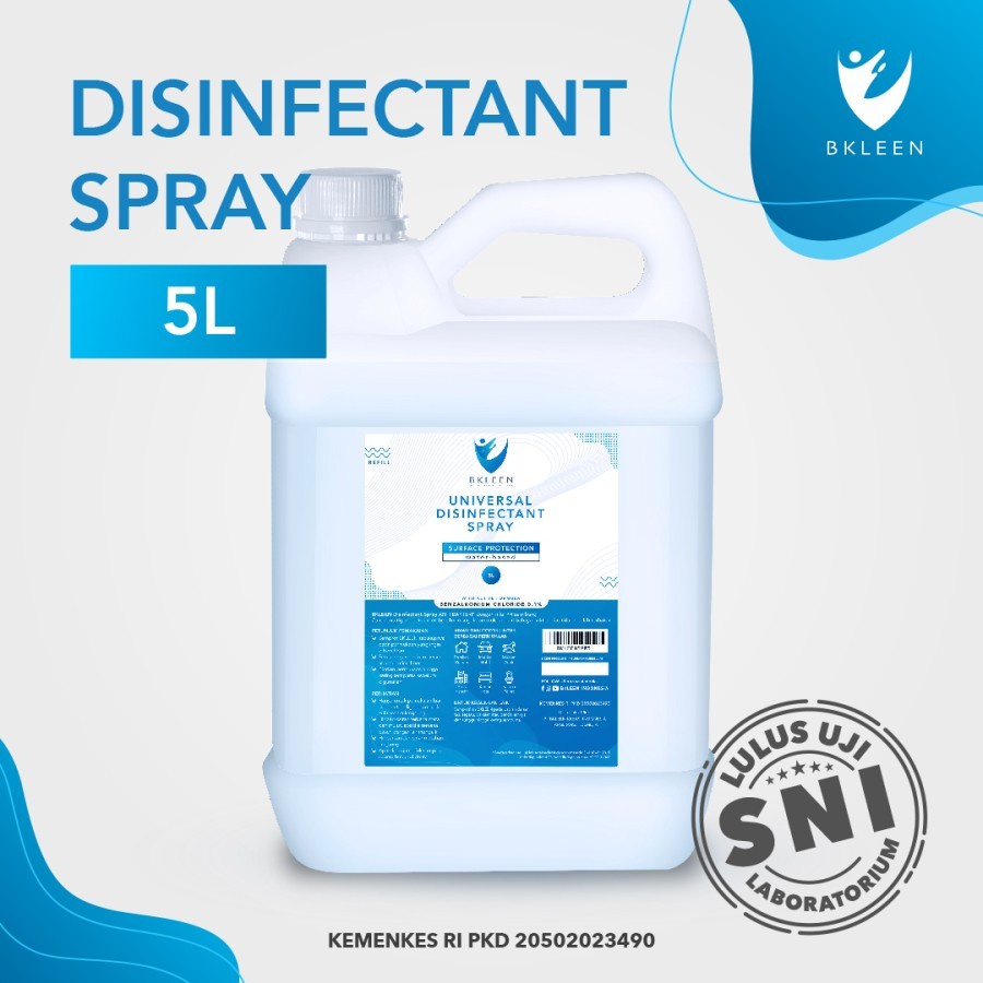 BKLEEN SPRAY Cairan Disinfectant Mobil Rumah, Desinfektan 5L