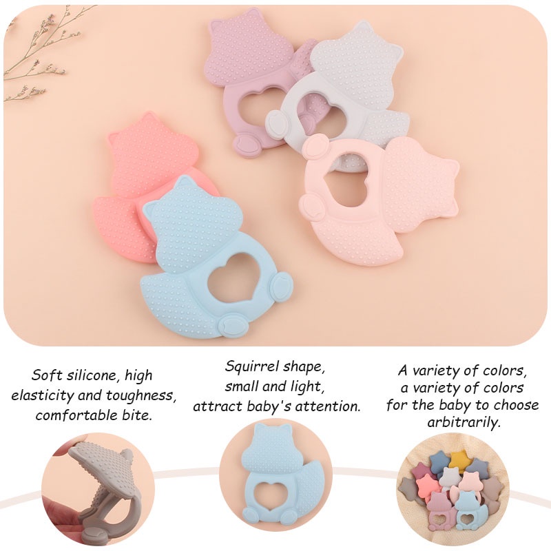 TC 14 TUPAI | TEETHER BABY MODEL TUPAI | GIGITAN BAYI TEETHER BENTUK TUPAI | MAINAN GIGITAN BAYI SILICONE BPA FREE | RUZAIN MALL