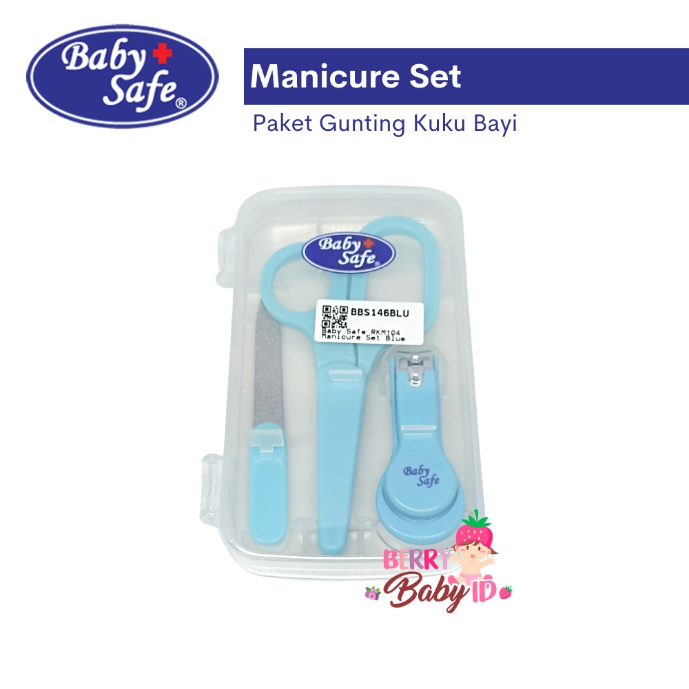 Baby Safe Manicure Set Nail Clipper Paket Gunting Kuku Bayi RKM104 Berry Mart