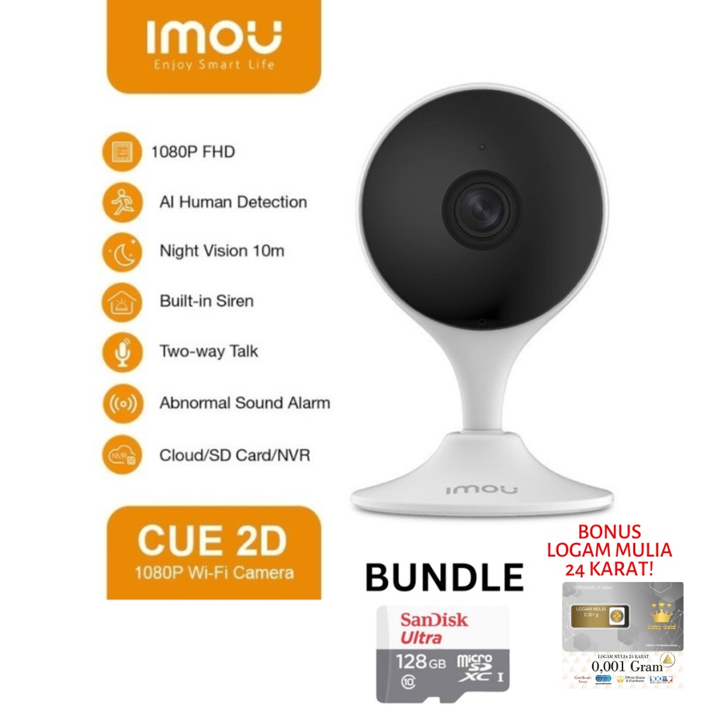 Imou Cue 2d 1080P FullHD IP Wifi Camera - Imou Cue 2d