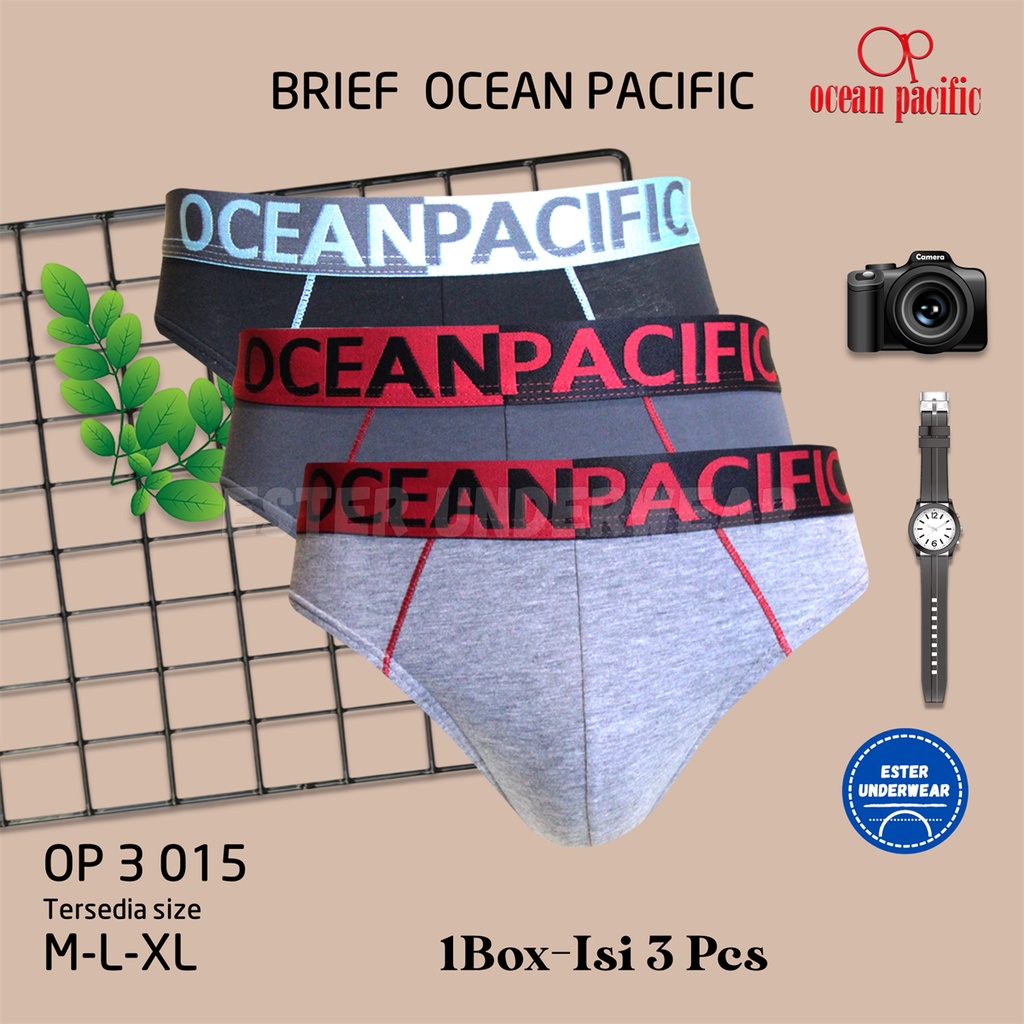 Celana dalam Pria OCEAN PACIFIC OP 015 ISI-3 PCS