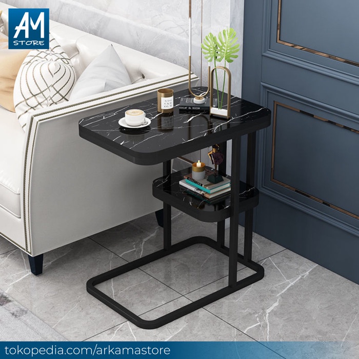 Bedside Meja Sofa Kecil Ruang Tamu Minimalis Meja Nakas Kamar Tempat Tidur