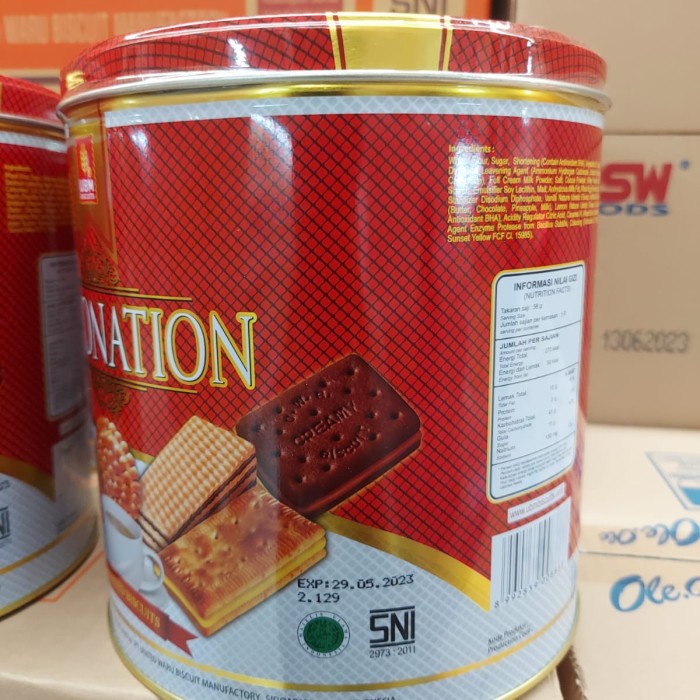 

UBM Biscuits-Coronation Assorted Biscuits 450gr-Biskuit Kaleng-