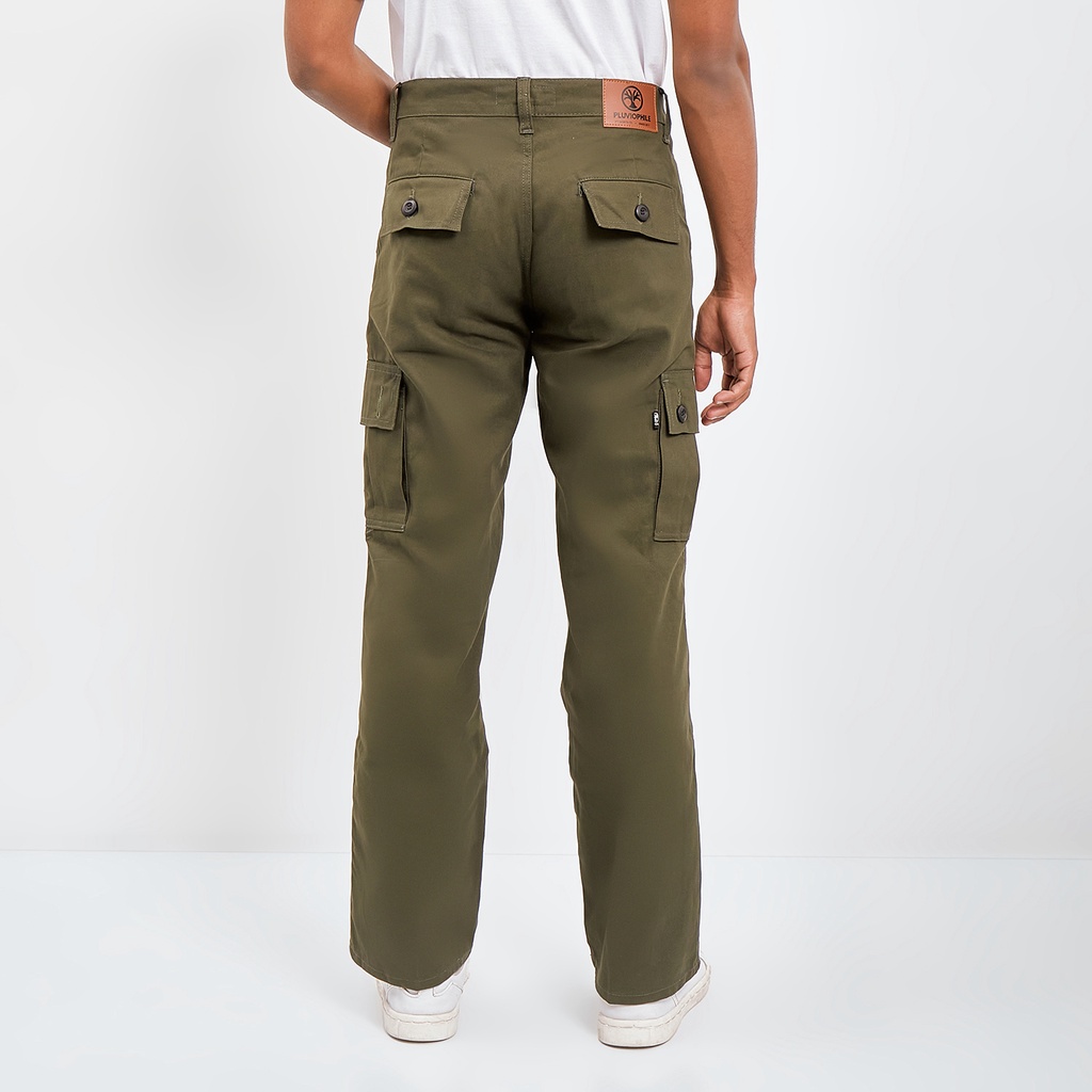 Pluviophile - Long Cargopants celana cargo panjang reguler - Green Army