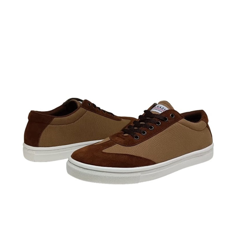 FREE TAS &amp; KAOS KAKI | Sepatu Pria Brown Kets Jhonny Sneaker Casual Teenagers