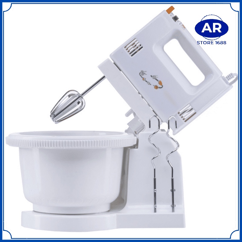 AR MIXER OMICKO / OMEGA MX1506 STANDING 5 KECEPATAN / MIXER COLOKAN LISTRIK ALAT PENGADUK KUE SET MANGKOK