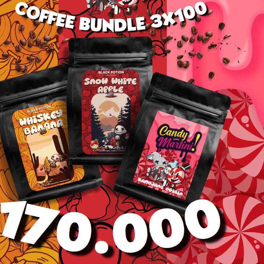 

♦ Coffee Bundle (3x 100 gram) roasted beans specialty coffee biji kopi ➬
