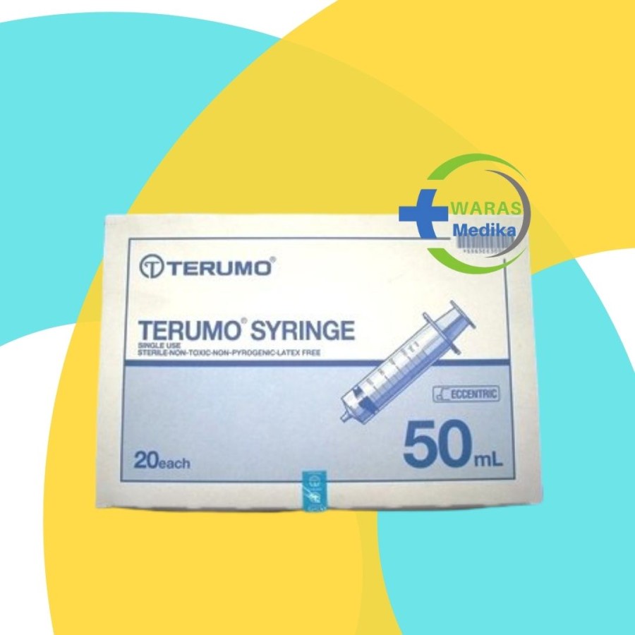 Terumo 50 cc Eccentric. 50cc Bolong pinggir. Terumo 50 ml Biru.