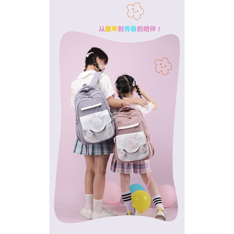 [COD] Tas Ransel Lucu / Tas Ransel Aesthetic / BackPack Gadis / Tas Ransel Wanita Sekolah Termurah / Tas Ransel Terbaru / Tas Serba Guna