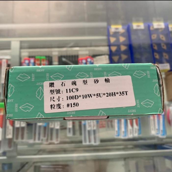 Gerinda Diamond Mangkok CBN Diamond Wheel | Batu Asah Endmill Bor #150