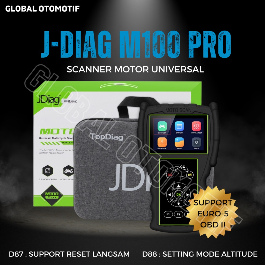 Scanner Motor JDiag M100 PRO Universal - Scaner Diagnostik Scan Tool Motor Injeksi New