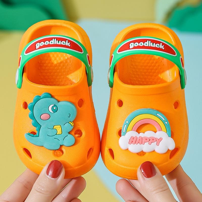 HappyOliver DINO RAINBOW 688+5 PAO2 anak Sandal slop anak laki perempuan cewek import PART2