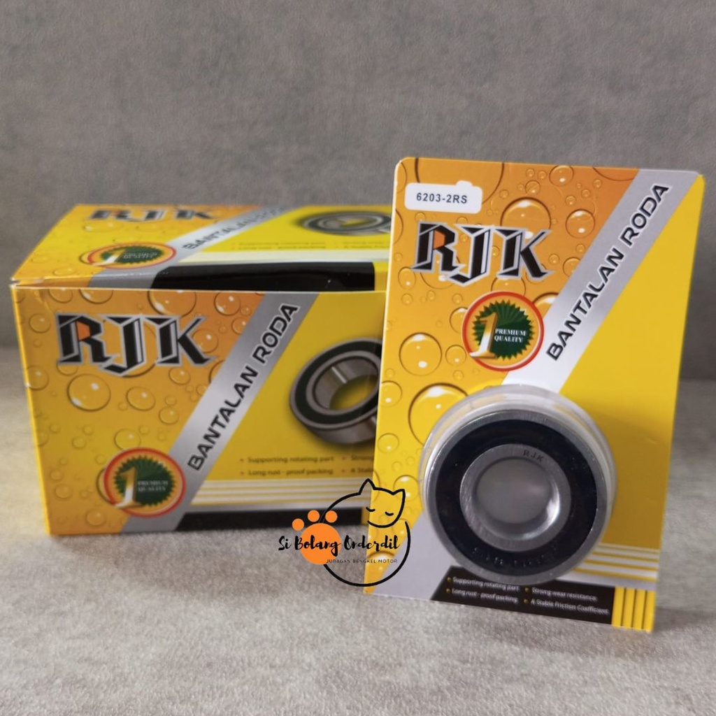 LAHER 6203-2RS MURAH (HARGA UNTUK PER BOX ISI 10 PCS) BEARING 6203-2RS BANTALAN RODA 6203-2RS