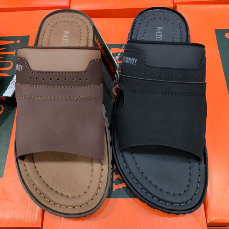 WATCHOUT SANDAL SELOP COWOK KULIT