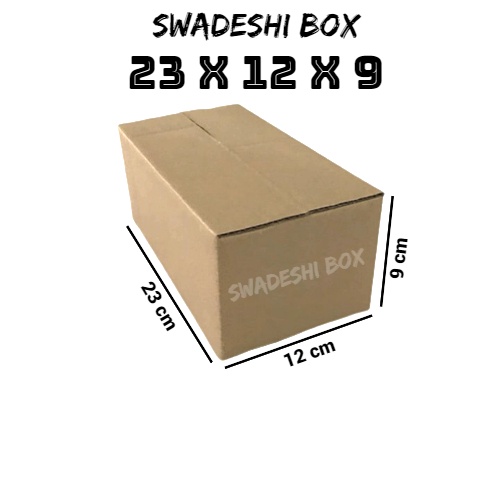 

kardus/karton/box uk. 23x12x9 cm untuk packing singlewall polos
