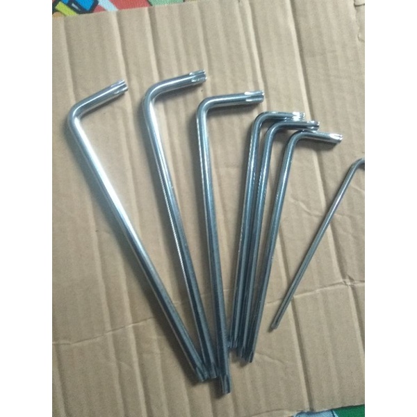 kunci L bintang satuan CRV T25 T40 T50 CRV kunci L bintang satuan