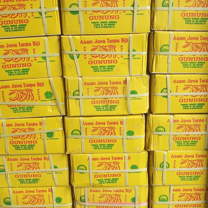 

Asam jawa tanpa biji100 x150gr/asam jawa cap gunung grab/gojek only!!