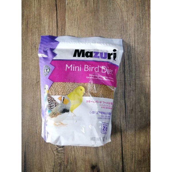 Mazuri Mini Bird Diet Original Pack 1kg makanan burung mini