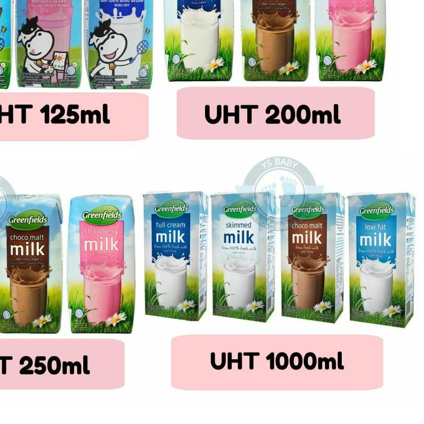 

ⅎ UHT Greenfields 125ml Perkarton isi 40 Greenfield ✩