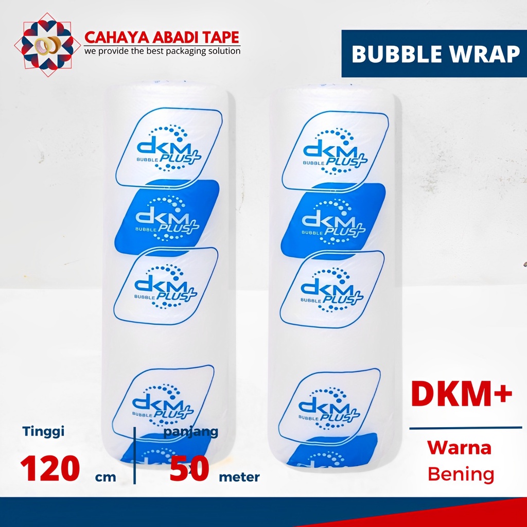 

BUBBLE WRAP DKM TEBAL DAN PRAKTIS 125CM X 50MTR KHUSUS GRAB/GOSEND