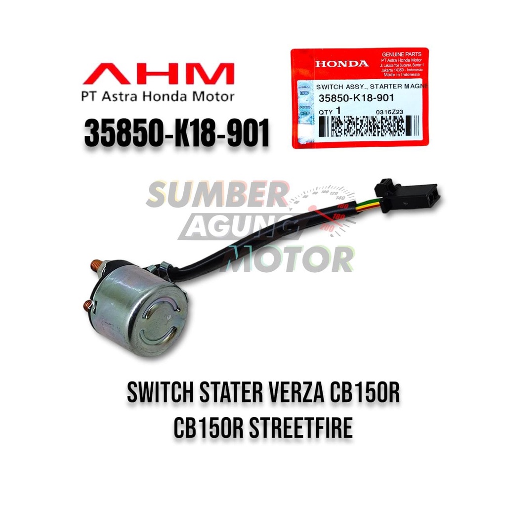 BENDIK SWITCH STARTER HONDA VERZA CB150R STREETFIRE CBR 150R ORI AHM 35850-K18-901