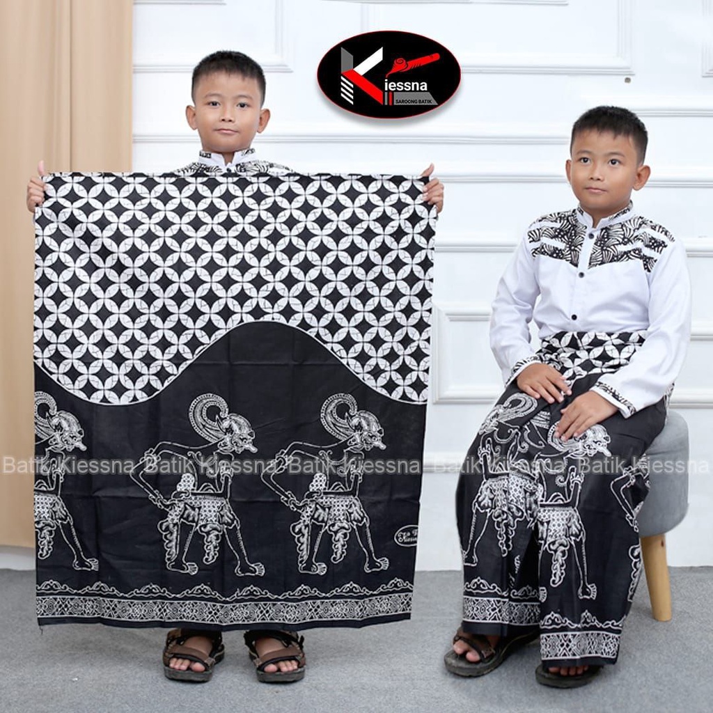 Sarung anak laki laki karakter motif wayang terbaru