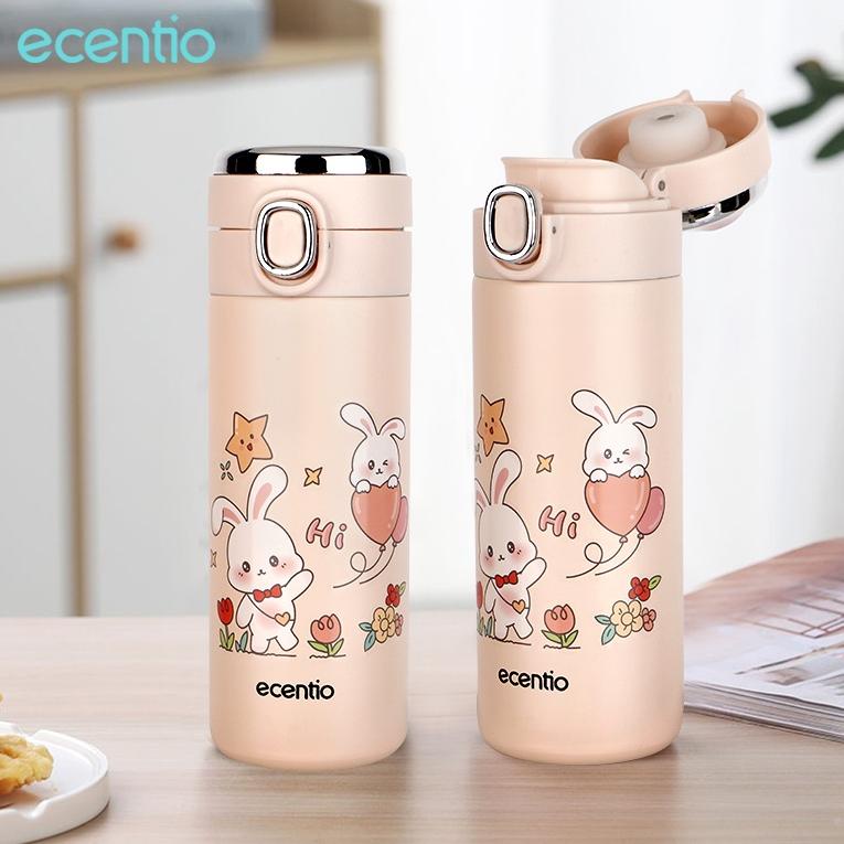 CHEKOUT ecentio botol minum termos 420ml stainless 304 Vacuum Flask/Tumbler ces LED suhu