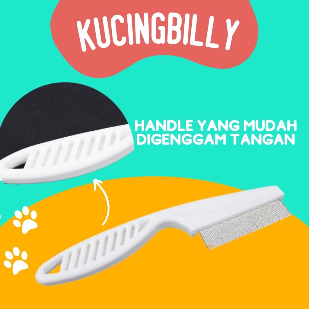 Sisir kutu handle kucing anjing