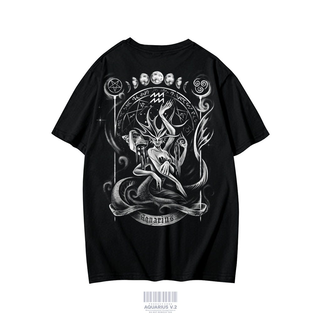 KAOS ZODIAK AQUARIUSV2 BAJU DISTRO KAOS PAKAIAN PRIA