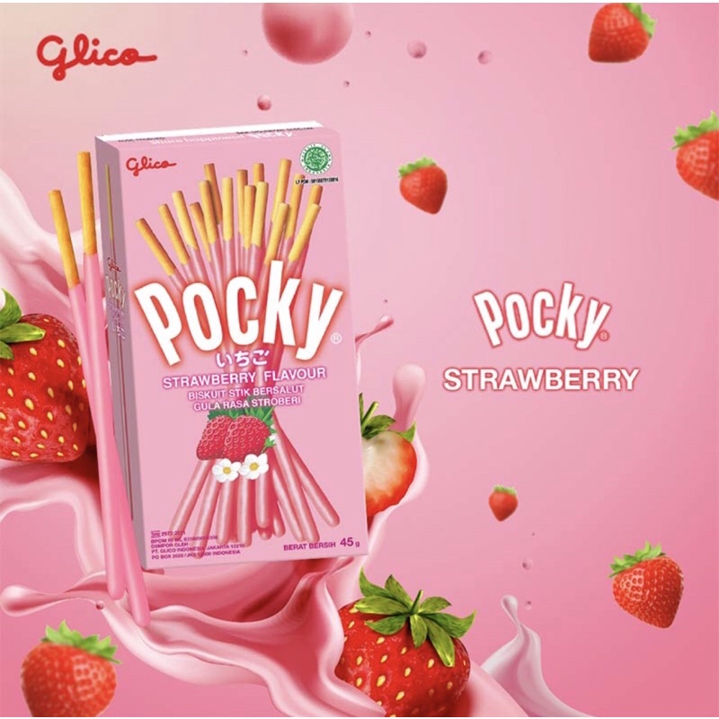 

Pocky Stik Strawberry/Coklat/Yuzu 45g/47g/33g (1 pcs)