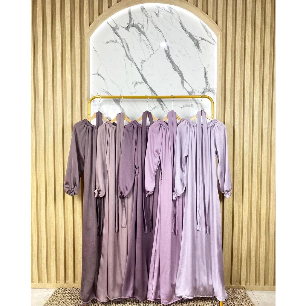 Limited - Casandra Dress Shimer Silk Premium Gamis Viral Dress Wanita