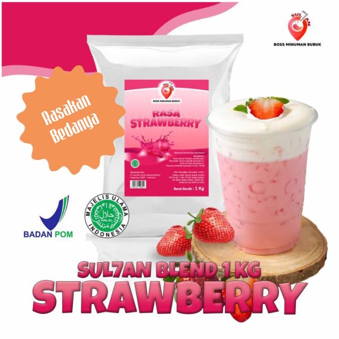 

Bubuk Minuman SUL7AN Rasa STRAWBERRY 1kg