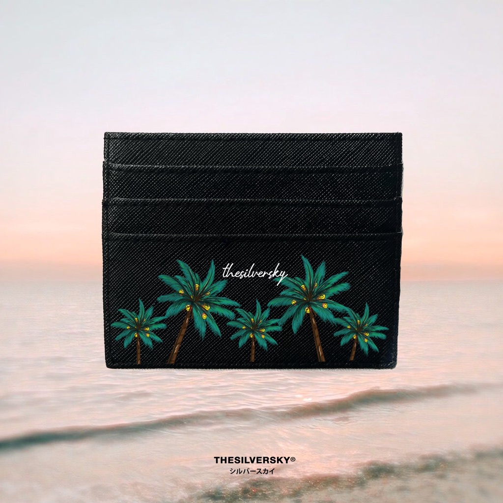 Thesilversky Summer Palms Card Holder Dompet Kartu Premium