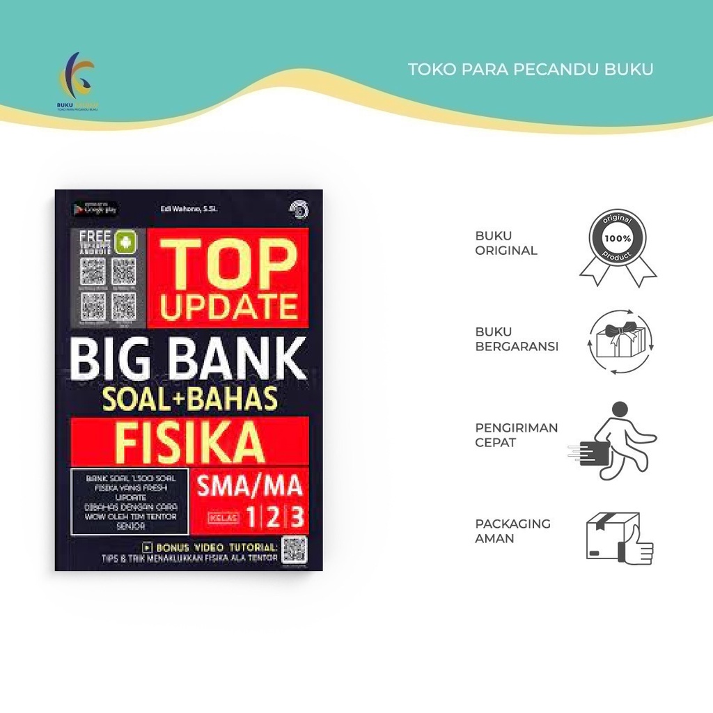 [ PROMO ] - BUKU TOP UPDATE BIG BANK SOAL + BAHAS FISIKA SMA/MA 1, 2, 3 - Buku Kaluku