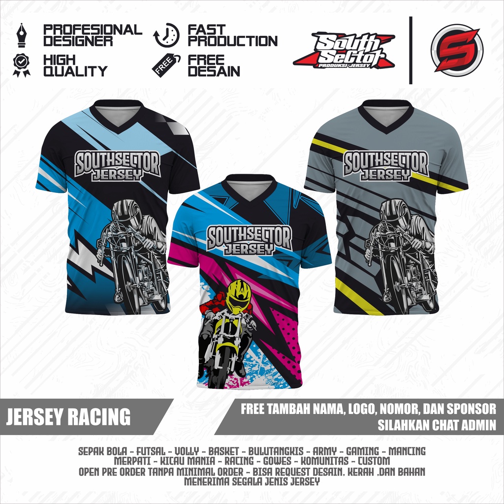 Jersey Racing/Kaos Racing (CUSTOM NAMA)