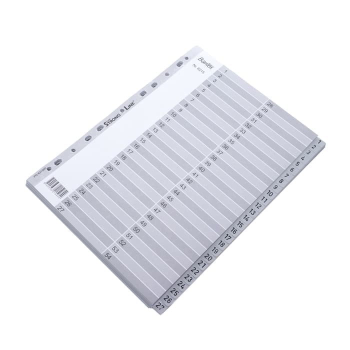 

Terlaris Bantex Numerical Indexes 6215 A4 54 Pages (1-54 Index). 05