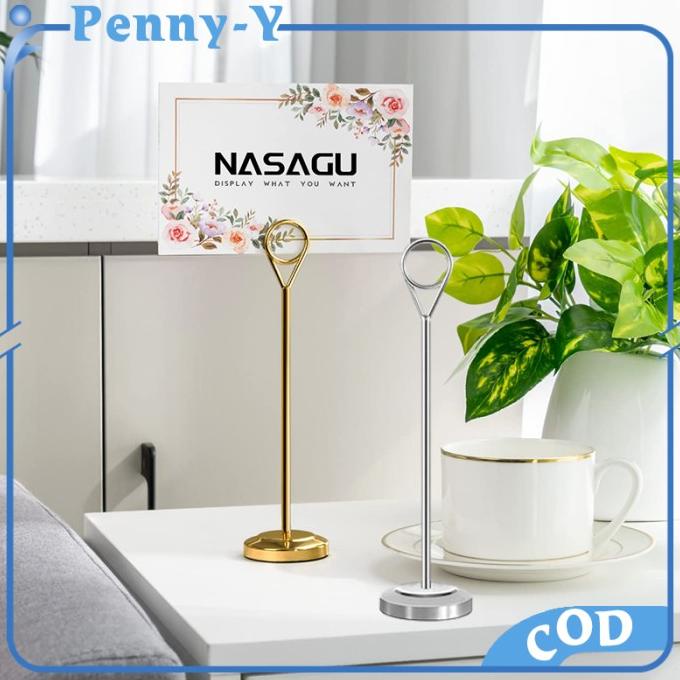 

Terbaru !!! Tiang Nomor Meja Stainless Menu Stand Table Number Holder Stand