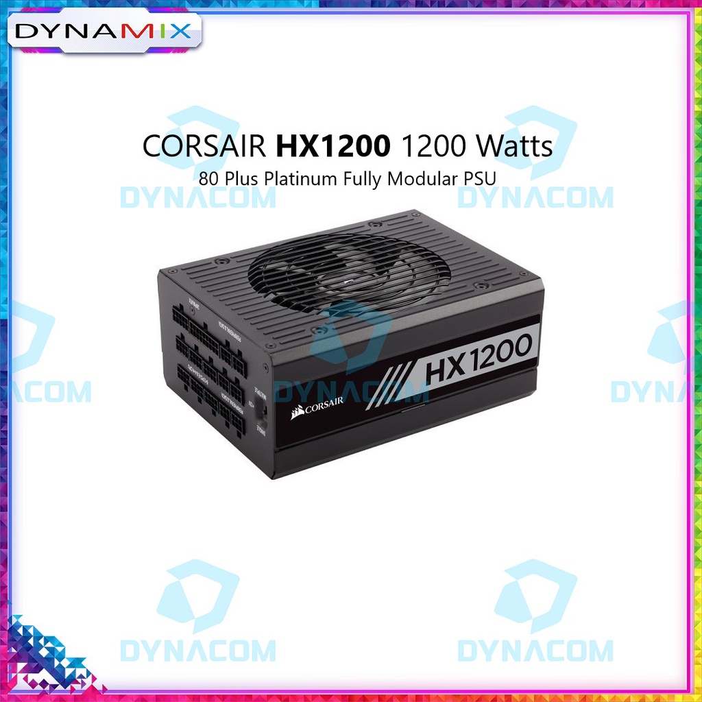 Corsair Power Supply HX1200 1200 Watts 80 Plus Platinum - Fully Modular GARANSI RESMI | PSU