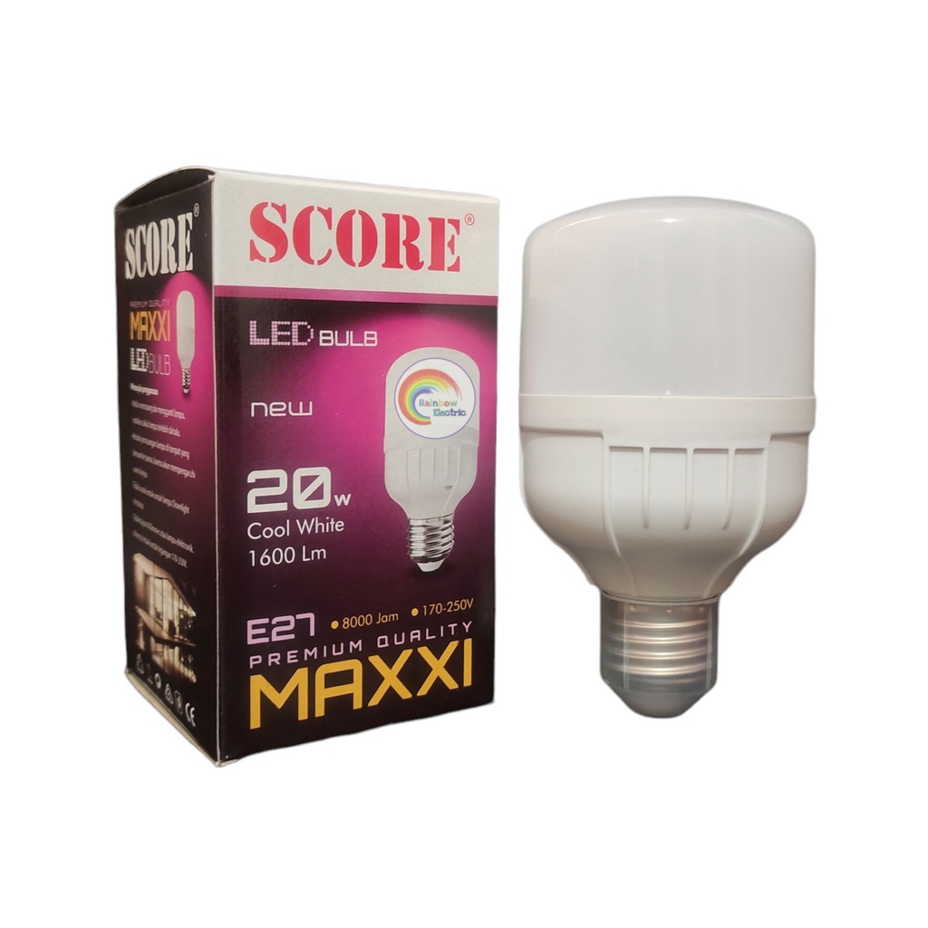 Paket 10 Pcs SCORE Maxxi Lampu LED Capsule 20 Watt