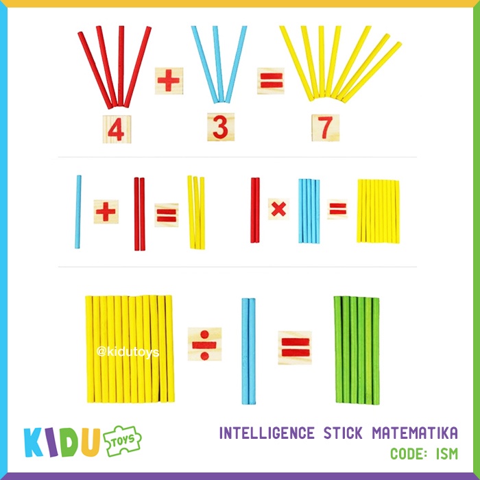 Intelligence Stick Mainan Edukasi Berhitung Matematika Anak Intelligence Stick Matematika Educational Toys Kidu Toys