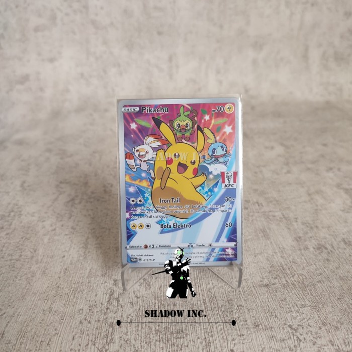 Terlaris Pikachu Promo Kfc Indonesia Pokemon Tcg
