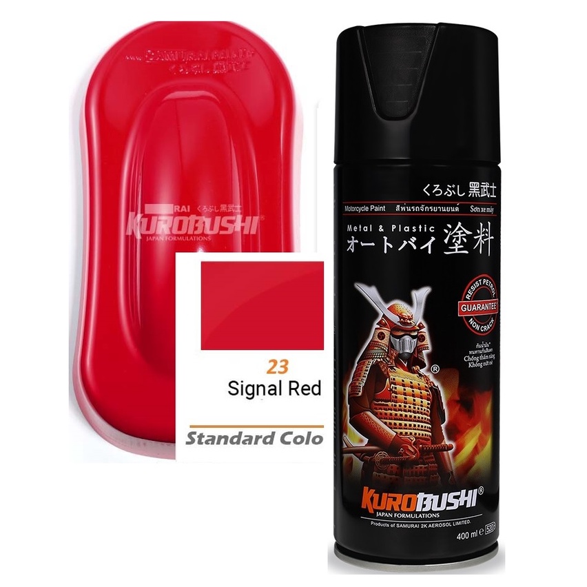 Pilok Pilox Cat Semprot Samurai Paint Kurobushi 400 ml - Signal Red / Merah (23)