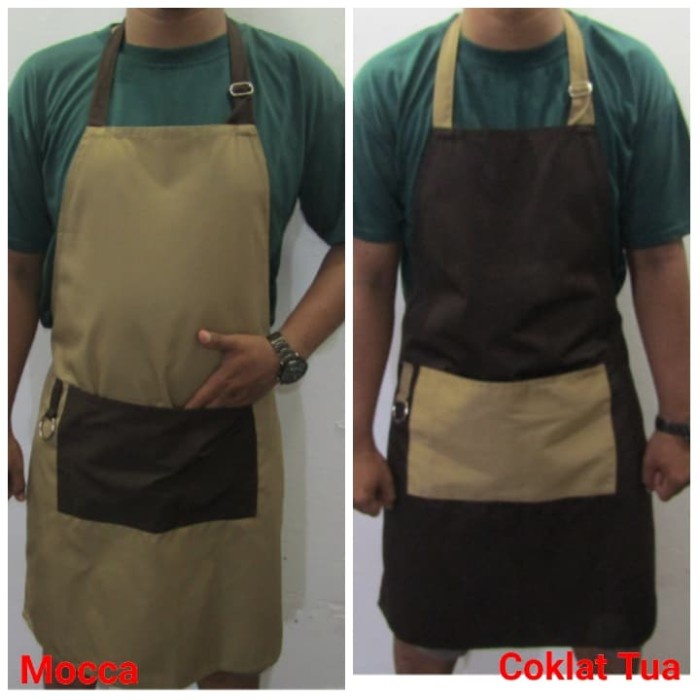 {{{{}}] celemek barista / apron barber / apron chef / apron barista