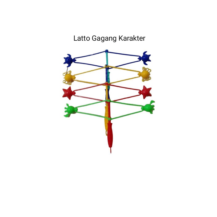MAINAN LATO LATO GAGANG KARAKTER /  ETEK ETEK MAINAN JADUL