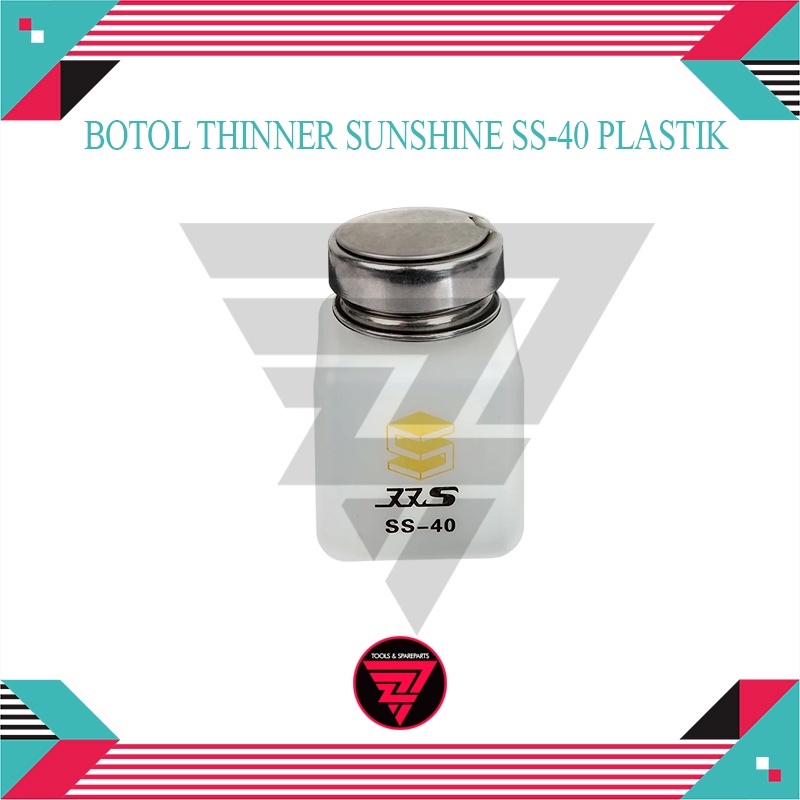 Botol Thinner Plastik SS 40 / Tempat Thinner / Wadah Thinner / Wadah Cairan