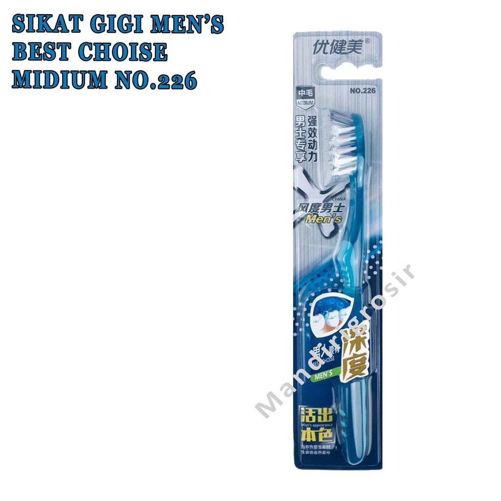 Sikat gigi* Mens*  Best Choise* Midium* 226