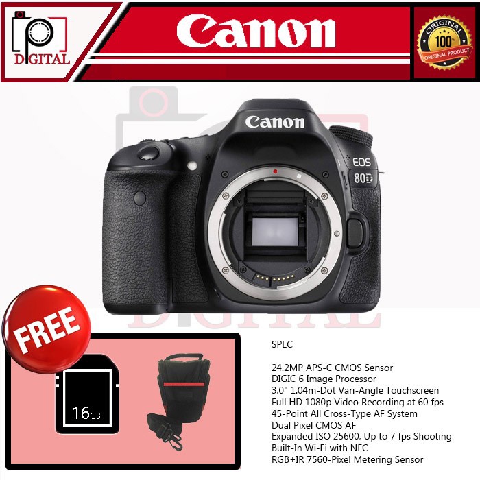 Canon Eos 80D BODY ONLY