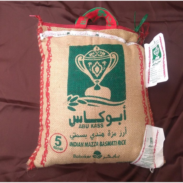 

ABU KASS Basmati rice / beras 5kg