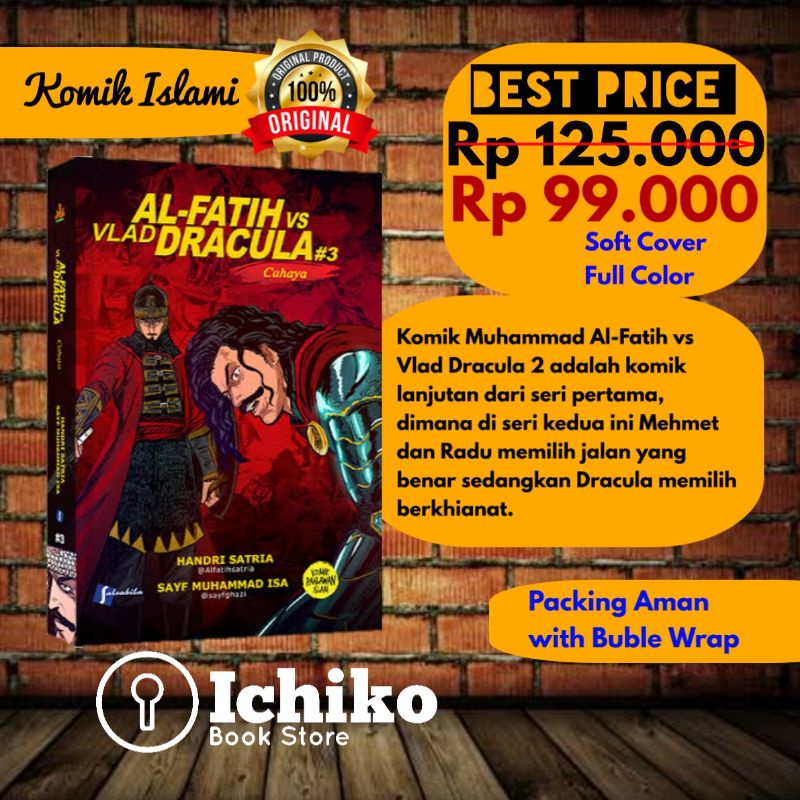 Al Fatih Vs Vlad Dracula Jilid 3 /Komik Alfatih Vs Vlad Dracula/ Muhammad Al Fatih 1453 ORIGINAL